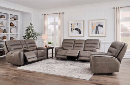 Lawson - Power Zero Gravity Triple Recline Sofa With DDT P2 - Sydney Brunette