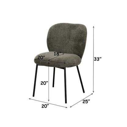 Cassian - Side Chair (Set of 2) - Green Linen