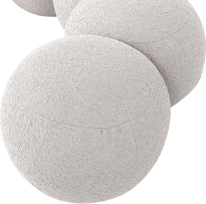 Apollo - Boucle Fabric Bench