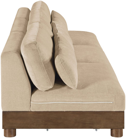 Turin - Chenille Fabric Upholstered Modular Sectional - Beige