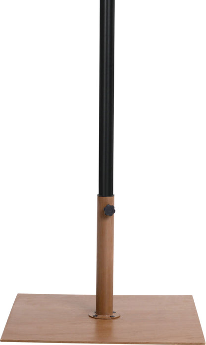 Amalfi - Aluminum Patio Umbrella - Light Brown Base / Black Pole