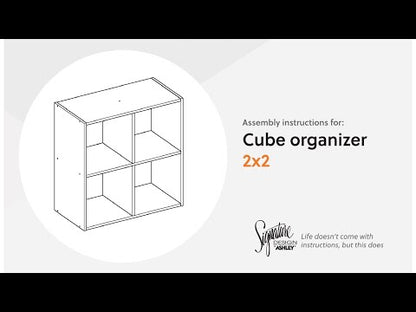 Piperton - Four Cube Organizer - Charcoal
