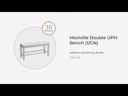 Moriville - Double UPH Bench  - Beige