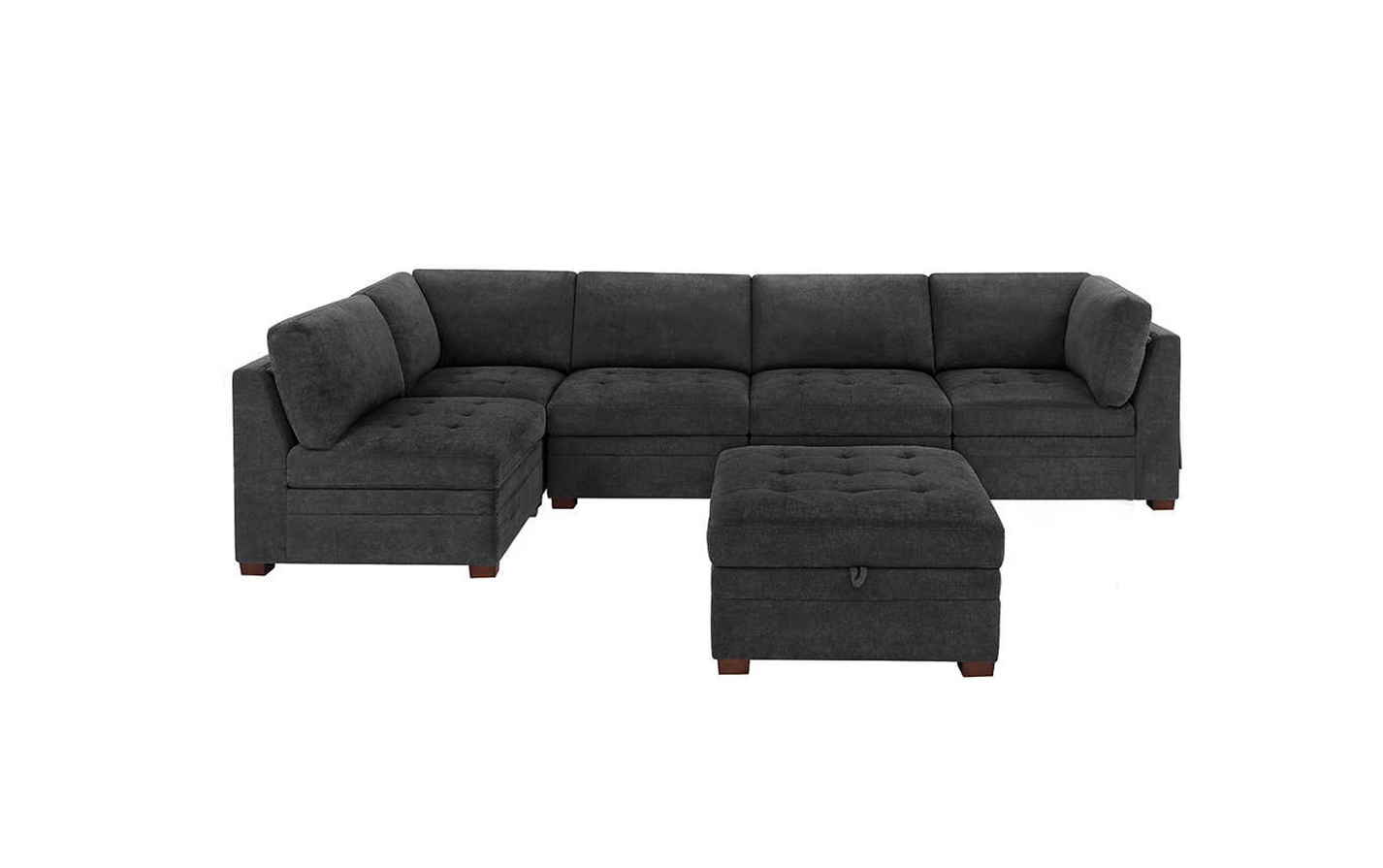 THOMASVILLE TISDALE 6-PIECE SECTIONAL WITH STORAGE OTTOMAN – Chance's ...